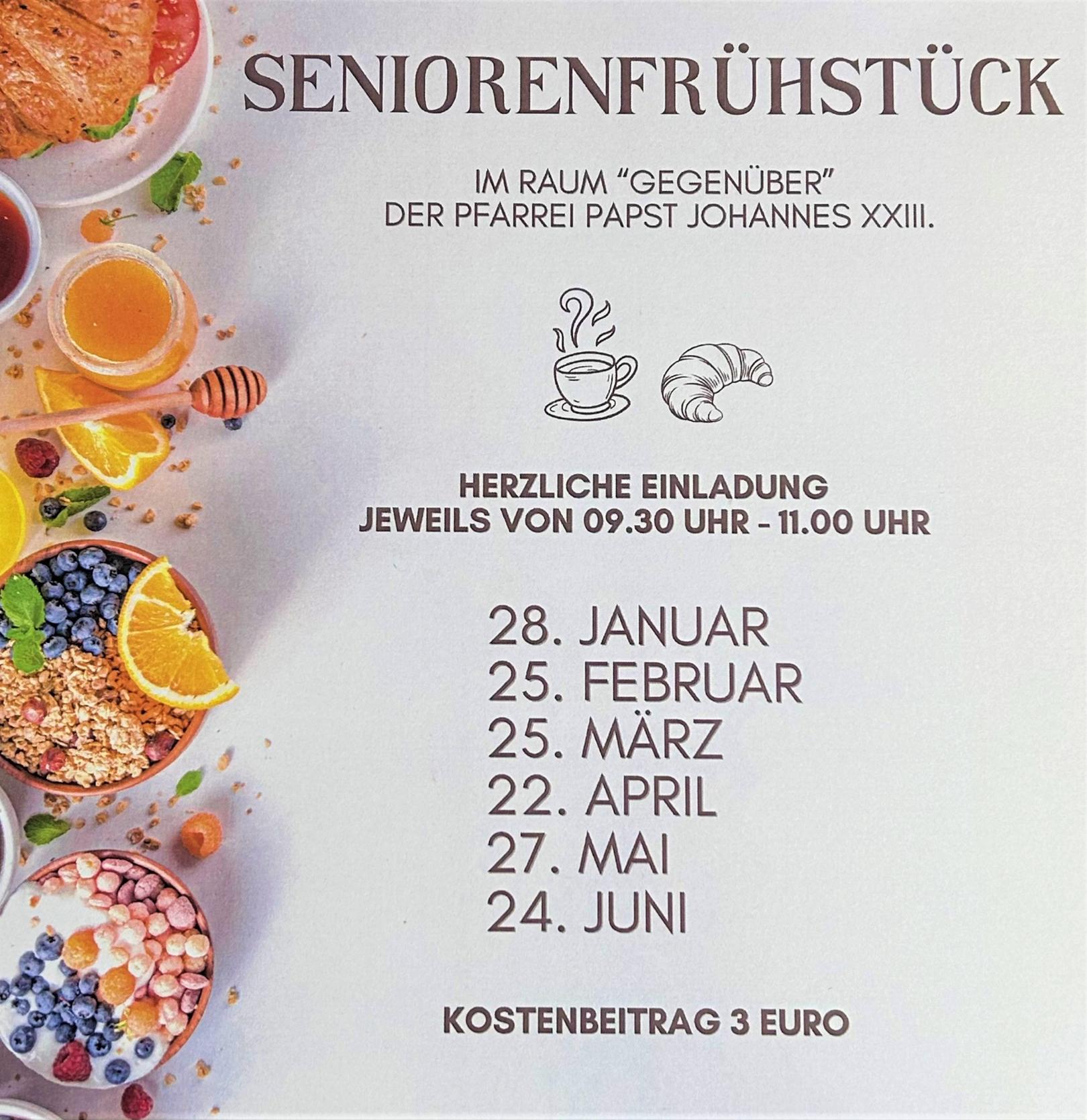 Seniorenfrühstück Termine und Frühstücksutensielen (c) me